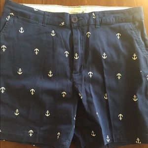 Anchored navy blue Caribbean Joe shorts